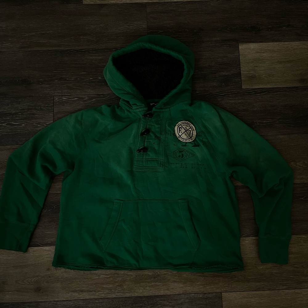 Vintage Green Arizona The Original Hoodie with Furry hood